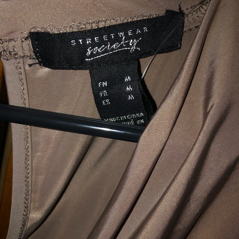 Taupe Slinky Dress - Picture 3 of 3